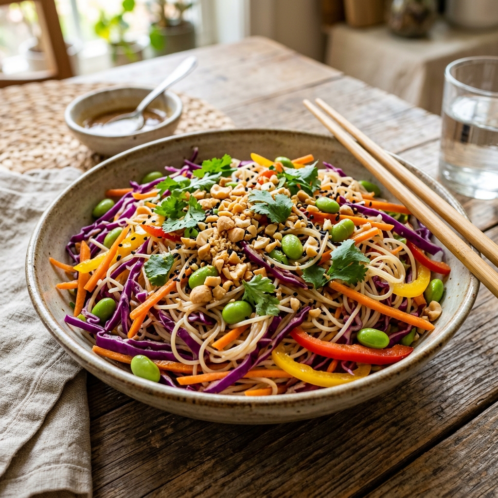 Rainbow Asian Noodle Salad